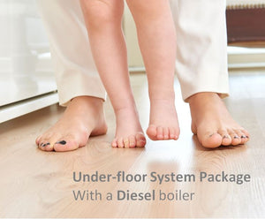 Diesel boiler  Underfloor package suits up to 240 Sqm home 10 loops 6 control zones
