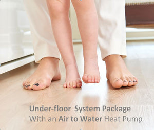 AW Heat pump Underfloor package suits up to 180 Sqm home 8 loops 4 control zones