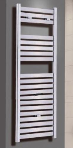 Novara 600w  x 1600h Chrome flat profile towel rail
