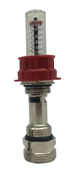 Flow meter assembly including seat
