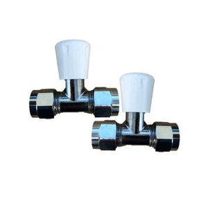 Inline service valve 16mm multilayer (ideal for plinth heater)
