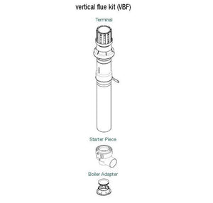 Diesel Vertical Flue Kit - through the roof