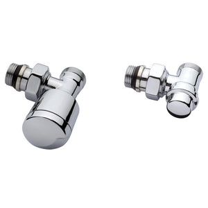 Towel Rail Valve Kit (angled)  with
16mm multilayer connectors