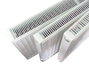 900 400 22 Double Panel Double convector (6 port) 1186 W @ 75/65