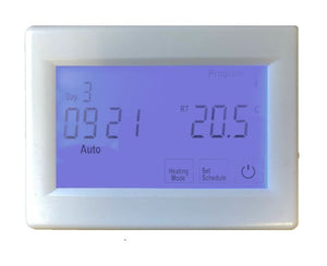Touch screen UFH programable thermostat. Air/Floor or A&F
(Horizontal)